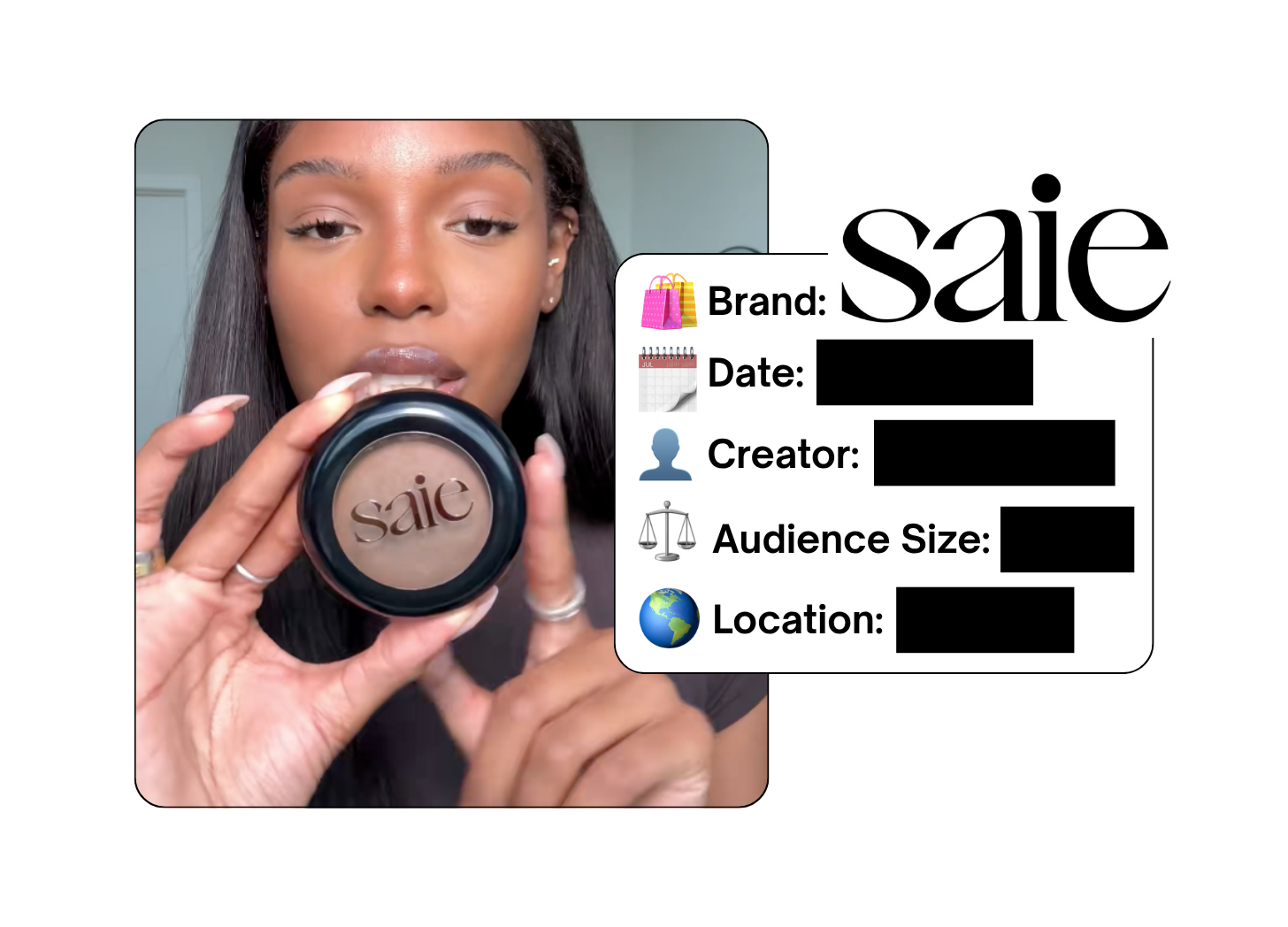 Spotted: Saie in a new paid collab