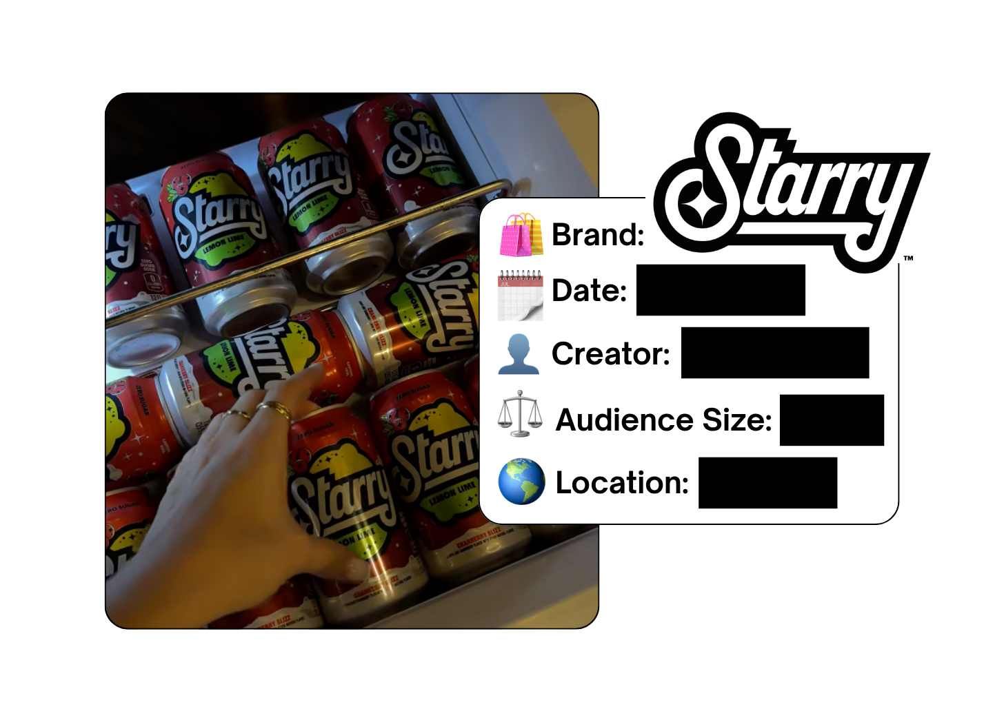 Spotted: Starry in a new paid collab