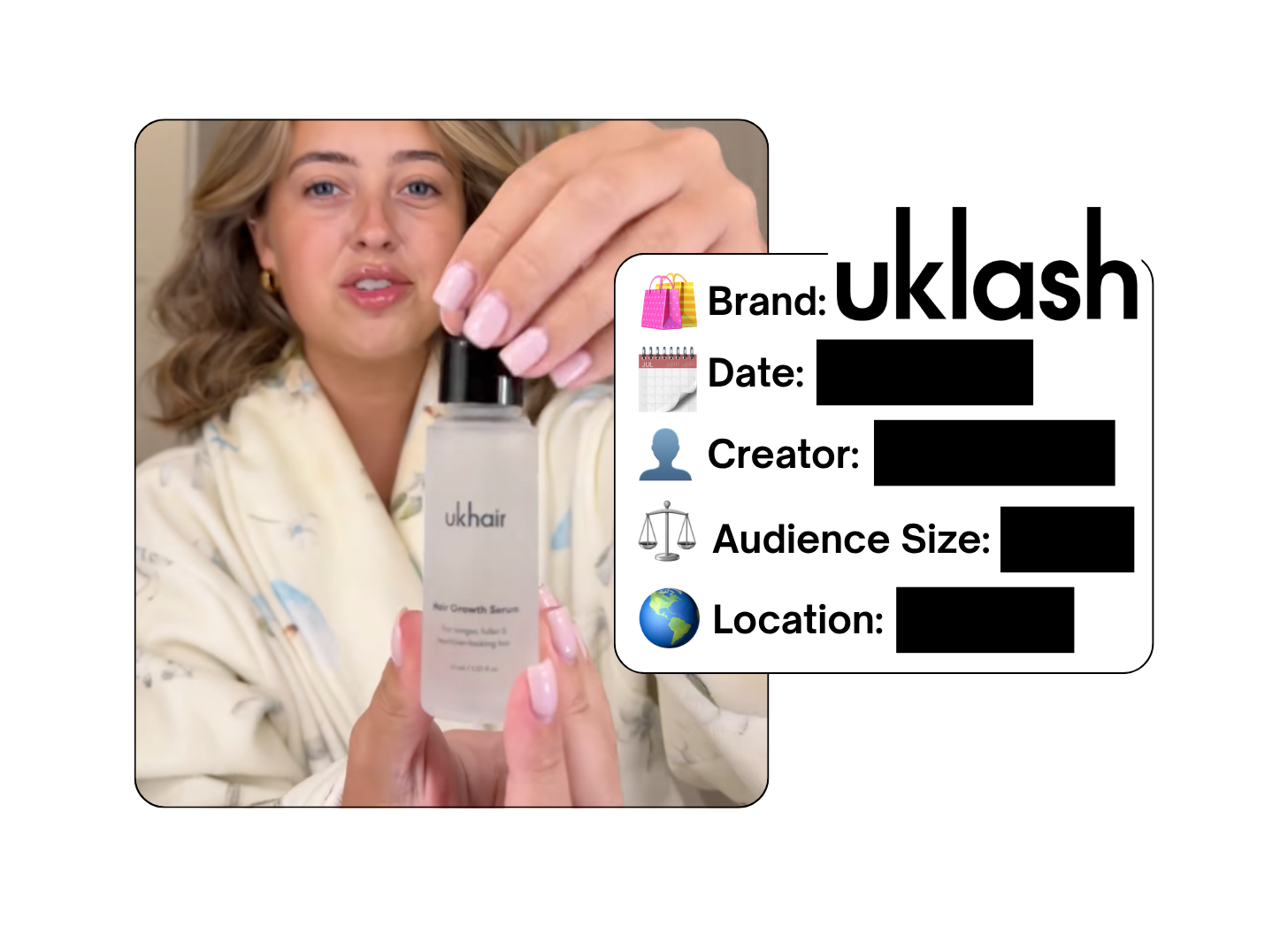 Spotted: UKLASH in a new paid collab