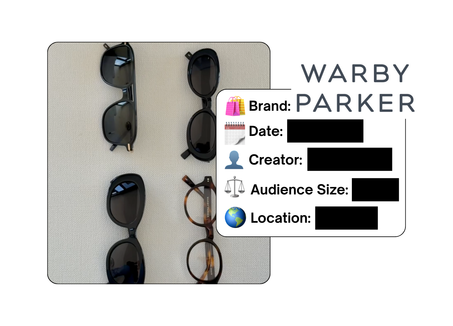 Spotted: Warby Parker in a new paid collab