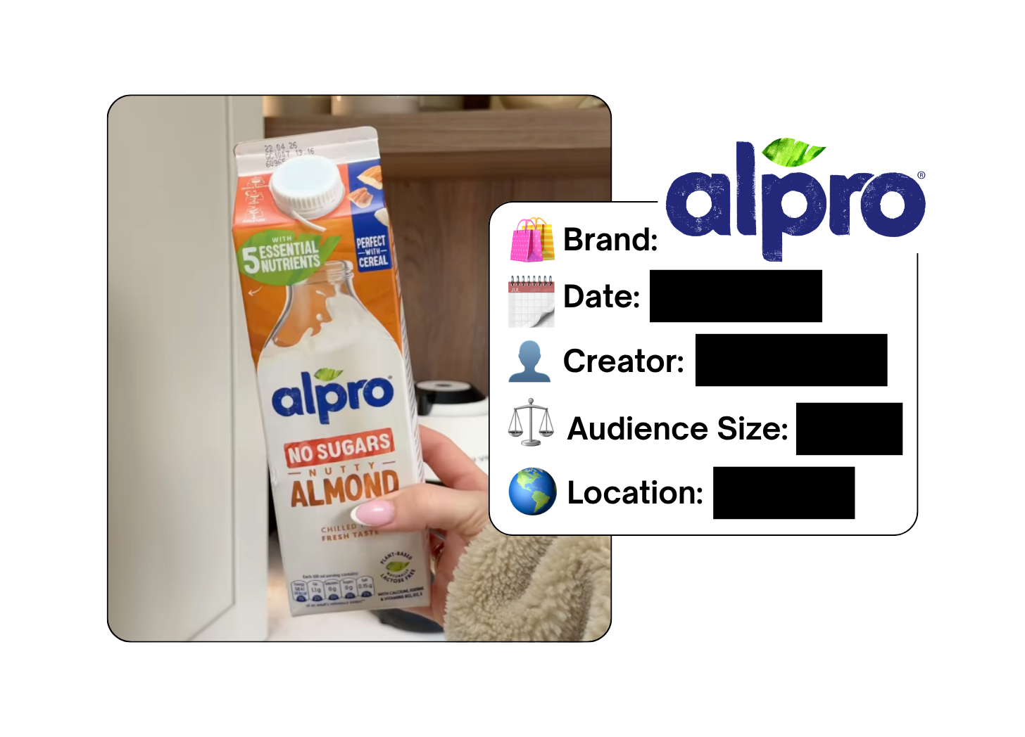 Spotted: Alpro in a new paid collab