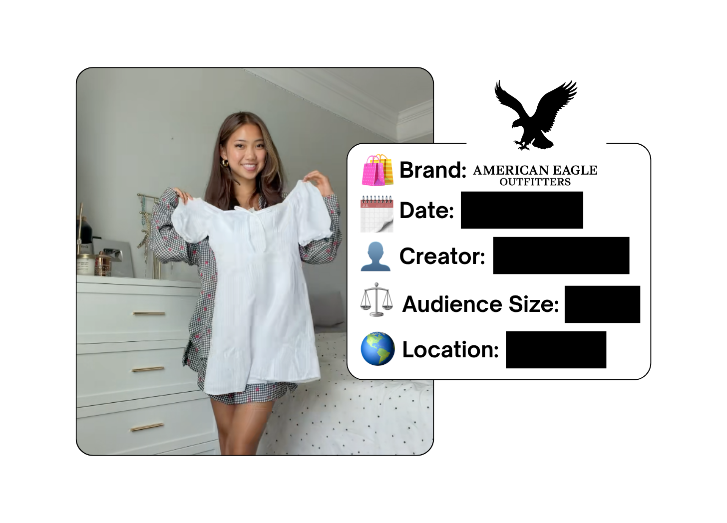 Spotted: American Eagle in a new paid collab