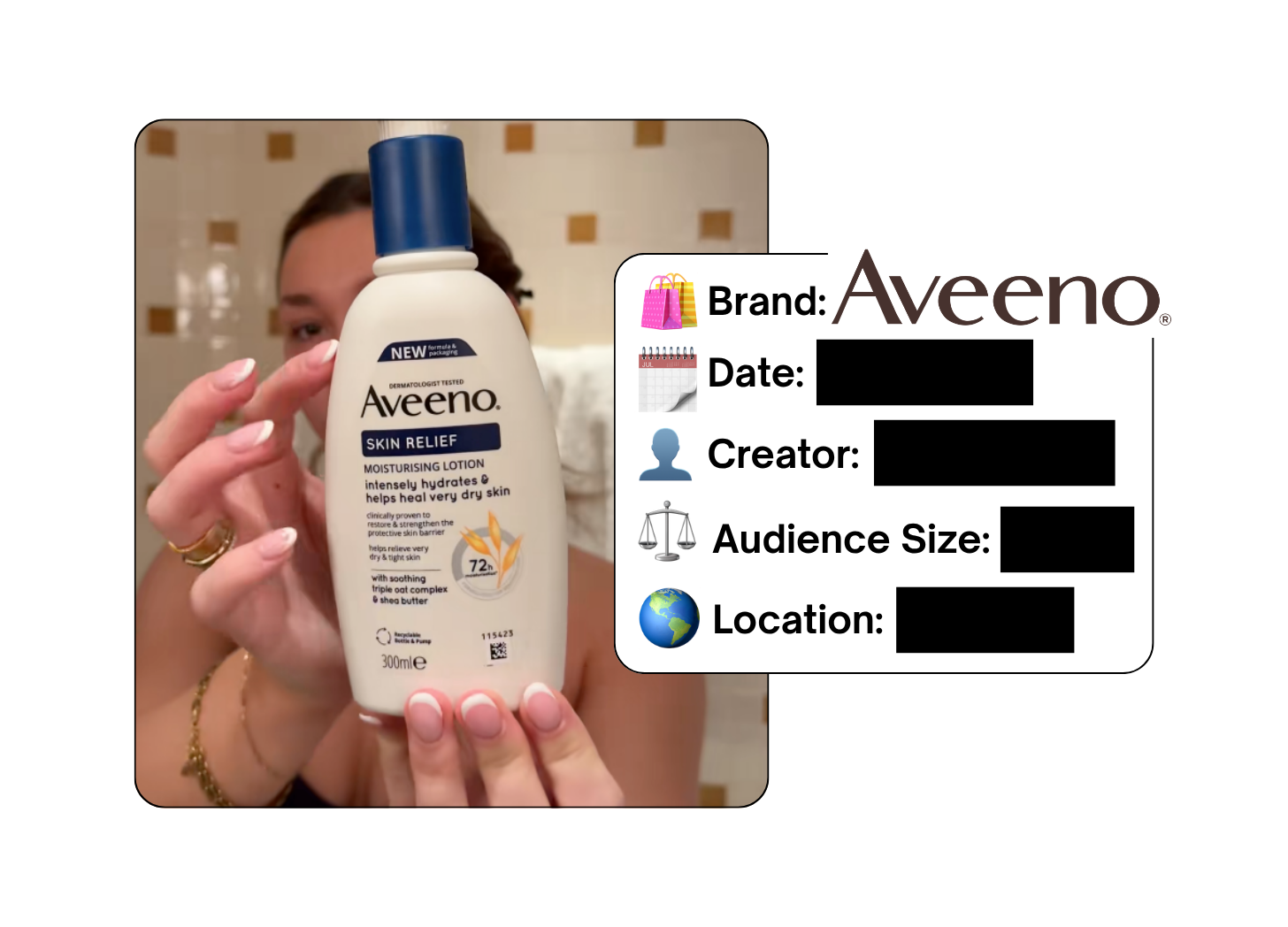 Spotted: Aveeno in a new paid collab
