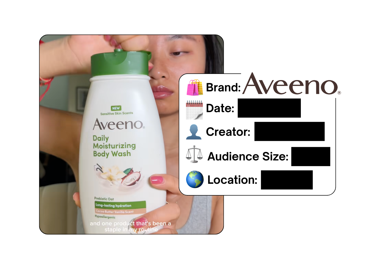 Spotted: Aveeno in a new paid collab