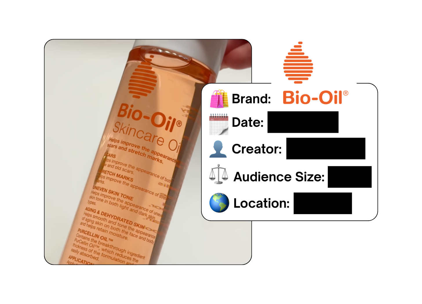 Spotted: Bio-Oil in a new paid collab