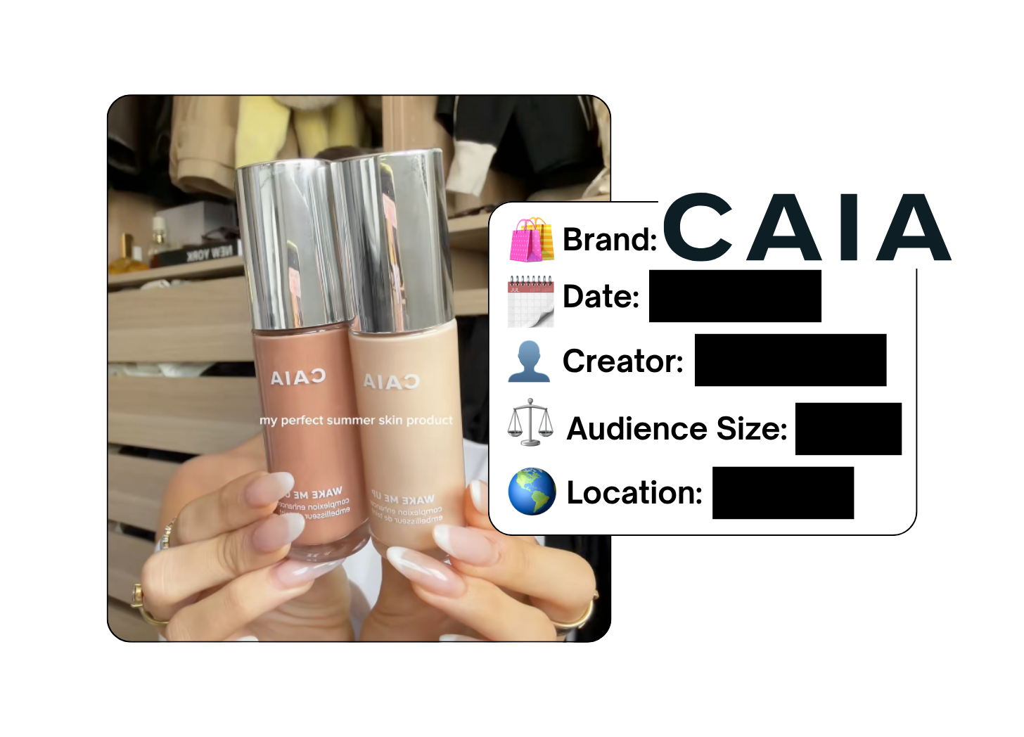 Spotted: CAIA Cosmetics in a new paid collab