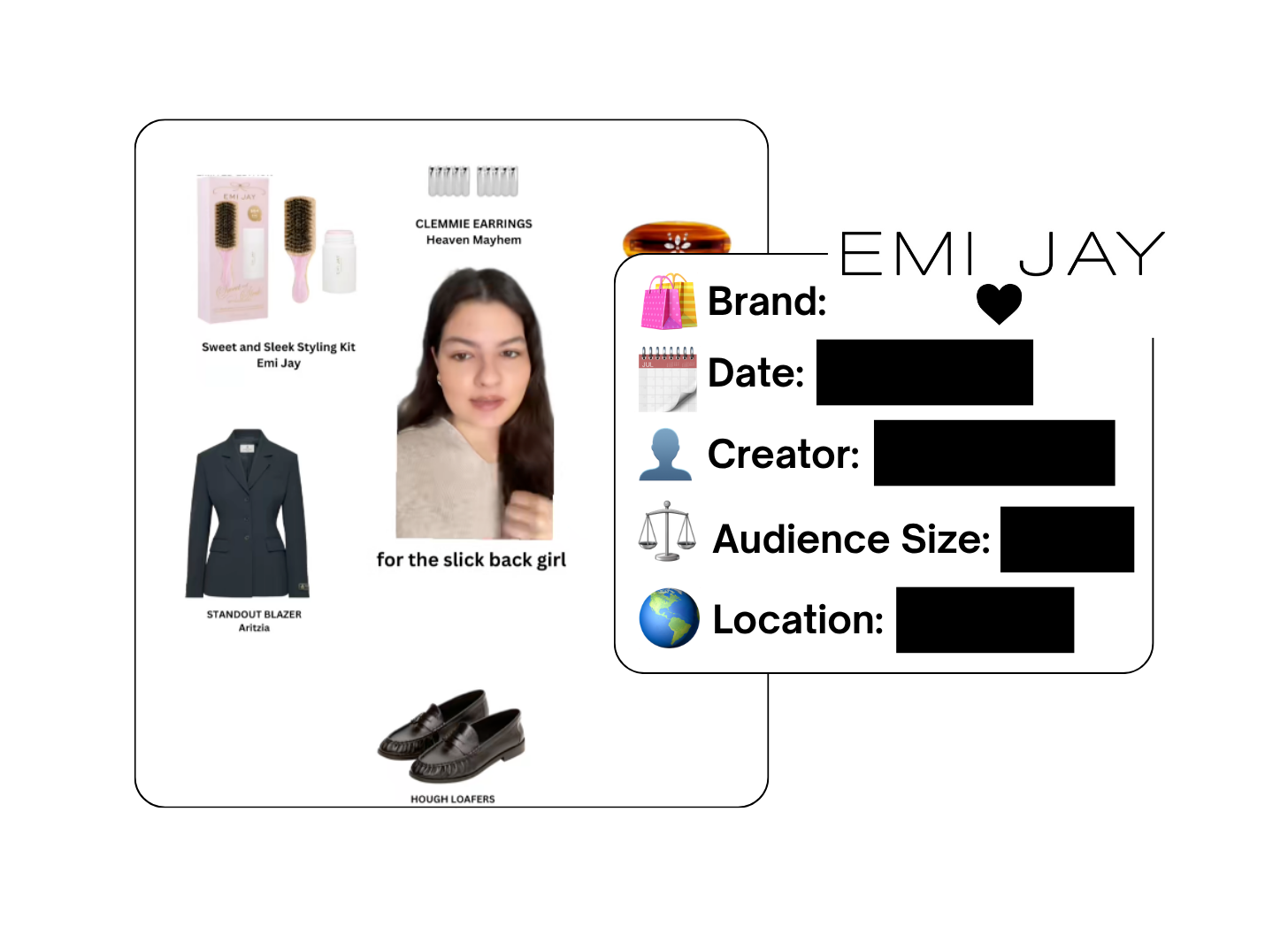 Spotted: Emi Jay in a new paid collab