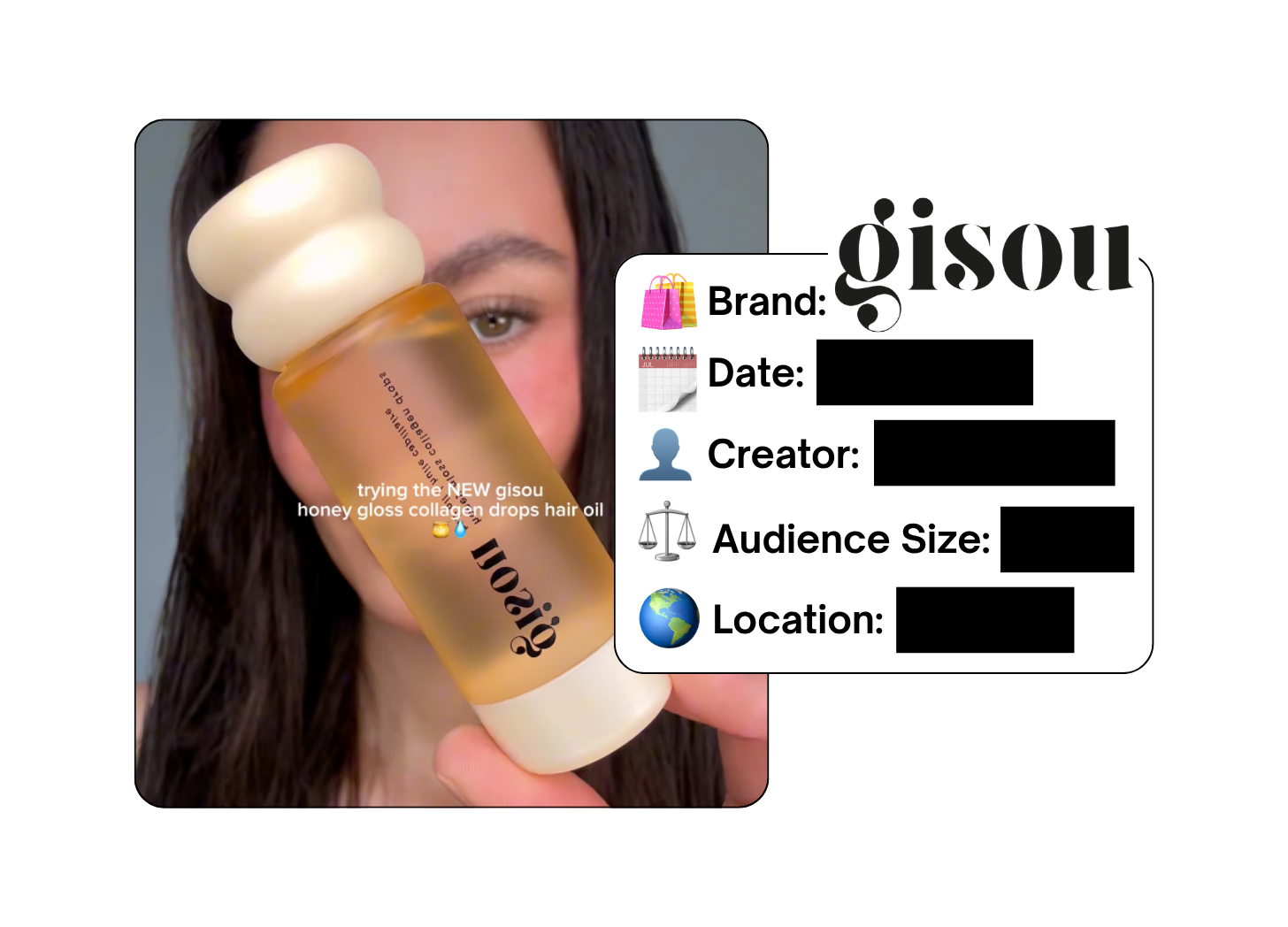 Spotted: Gisou in a new paid collab