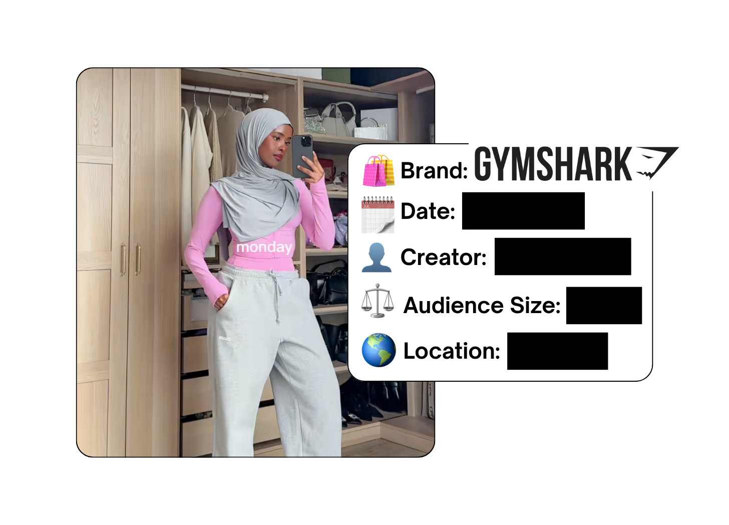 Spotted: Gymshark in a new paid collab