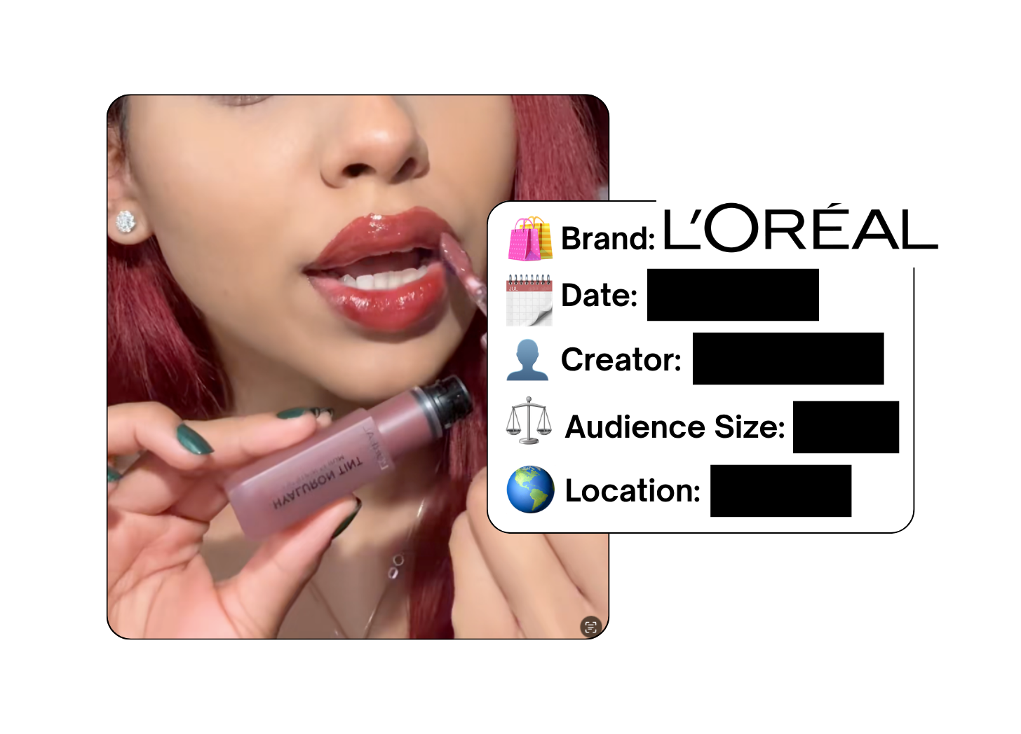 Spotted: L'Oreal in a new paid collab