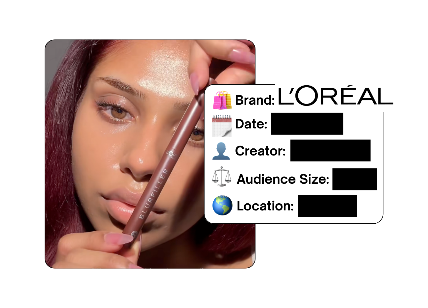 Spotted: L'Oreal in a new paid collab