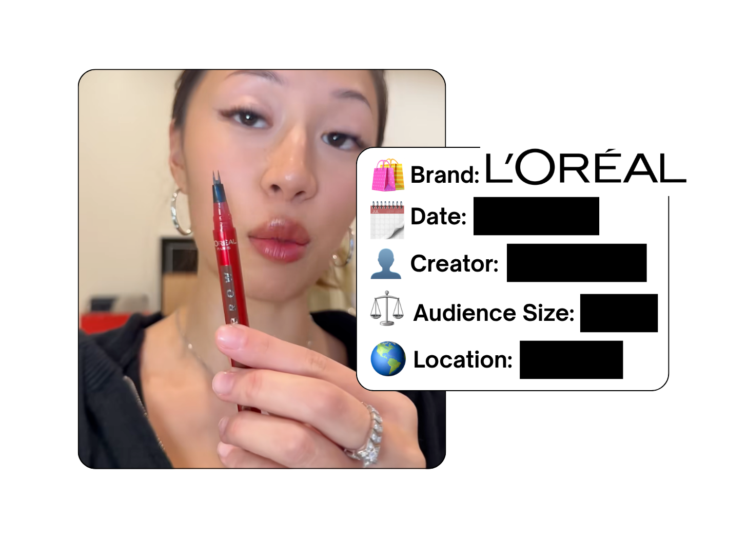Spotted: L'Oreal in a new paid collab