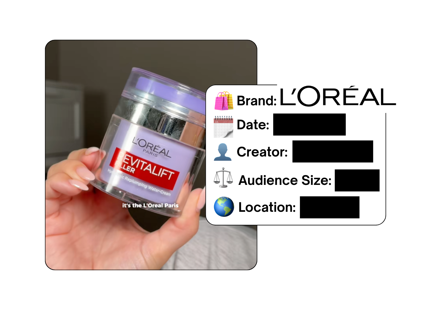 Spotted: L'Oreal in a new paid collab