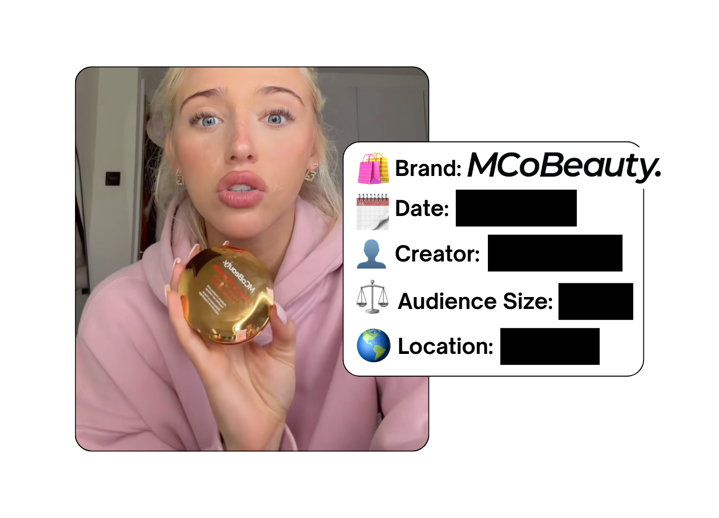 Spotted: MCoBeauty in a new paid collab