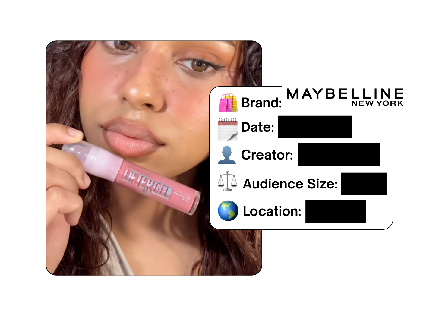 Spotted: Maybelline in a new paid collab