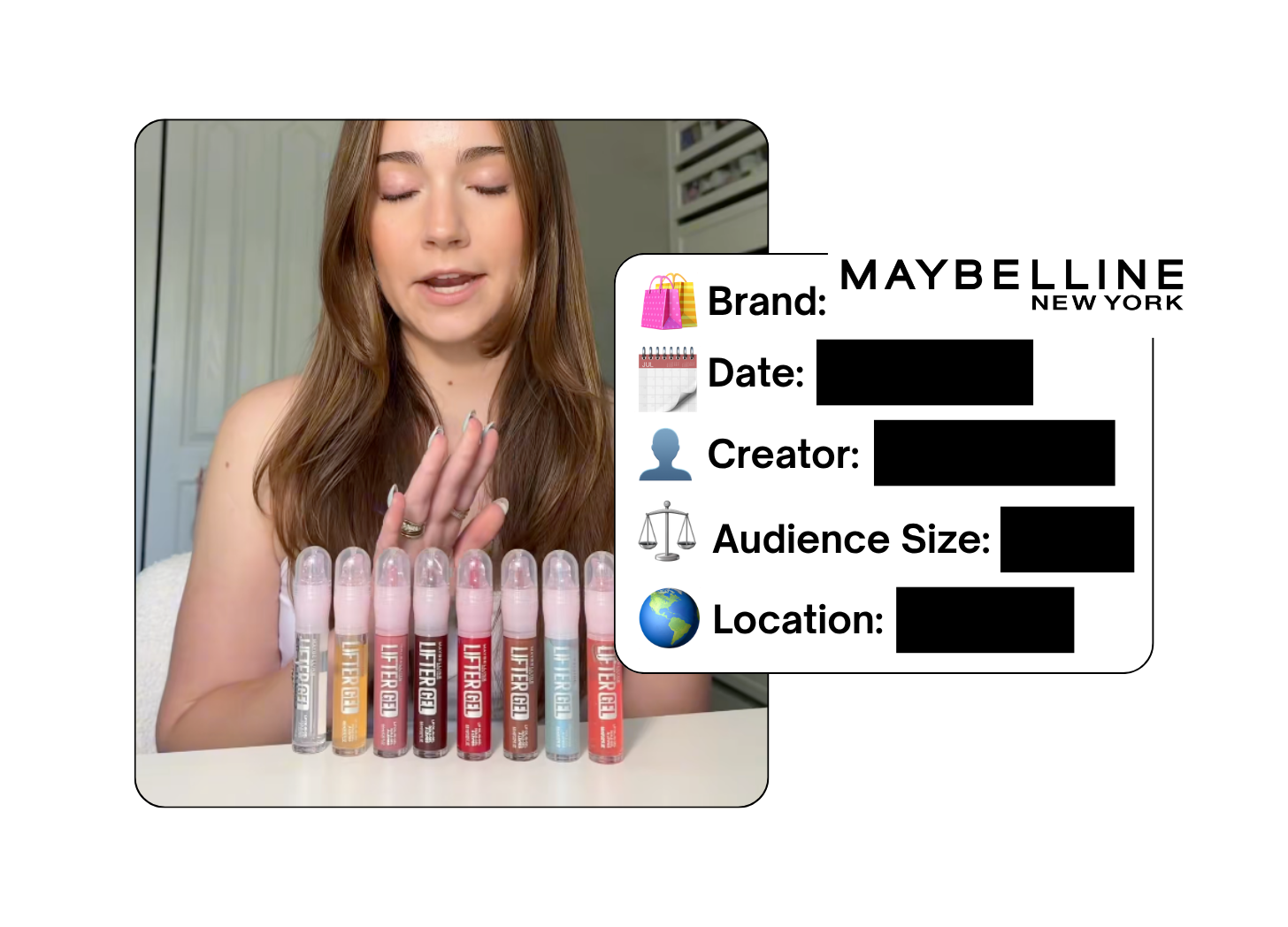 Spotted: Maybelline in a new paid collab