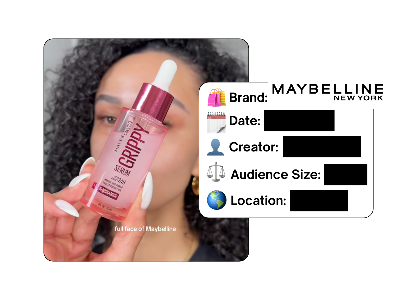 Spotted: Maybelline in a new paid collab