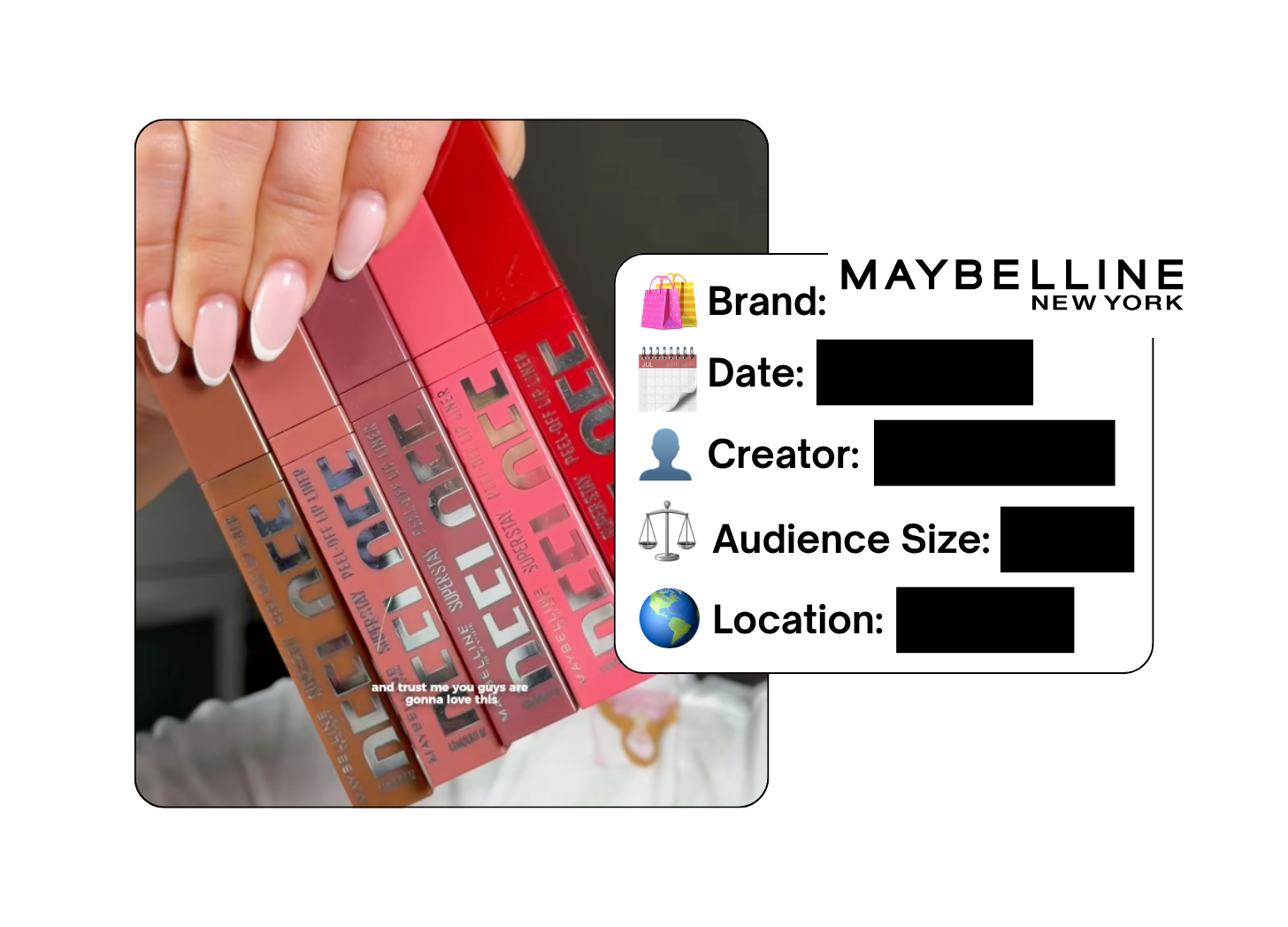 Spotted: Maybelline in a new paid collab