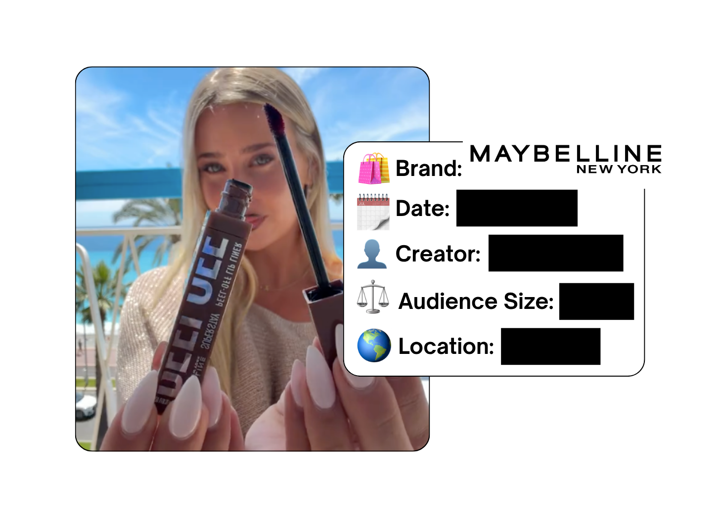 Spotted: Maybelline in a new paid collab