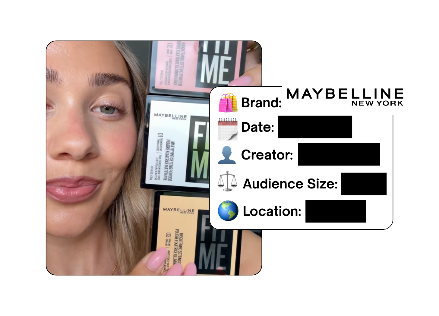 Spotted: Maybelline in a new paid collab