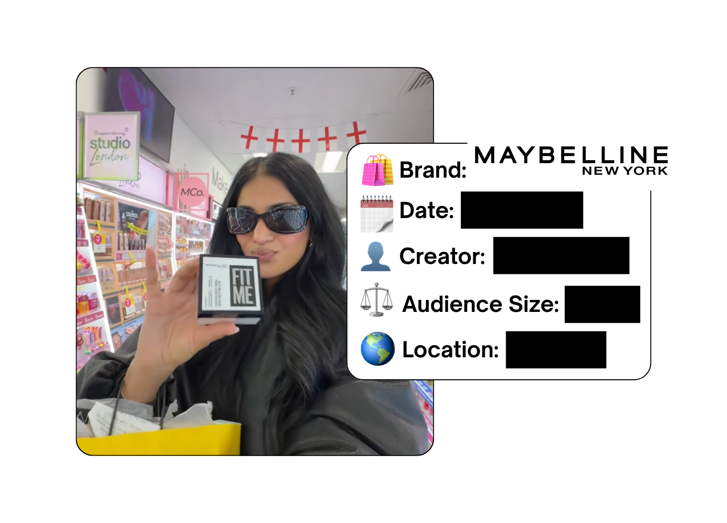 Spotted: Maybelline in a new paid collab