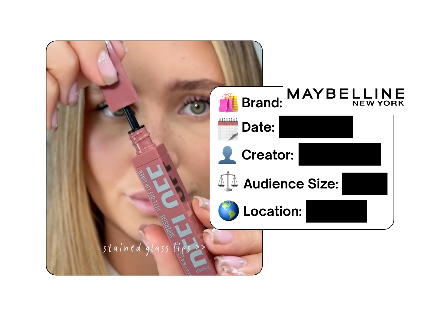 Spotted: Maybelline in a new paid collab