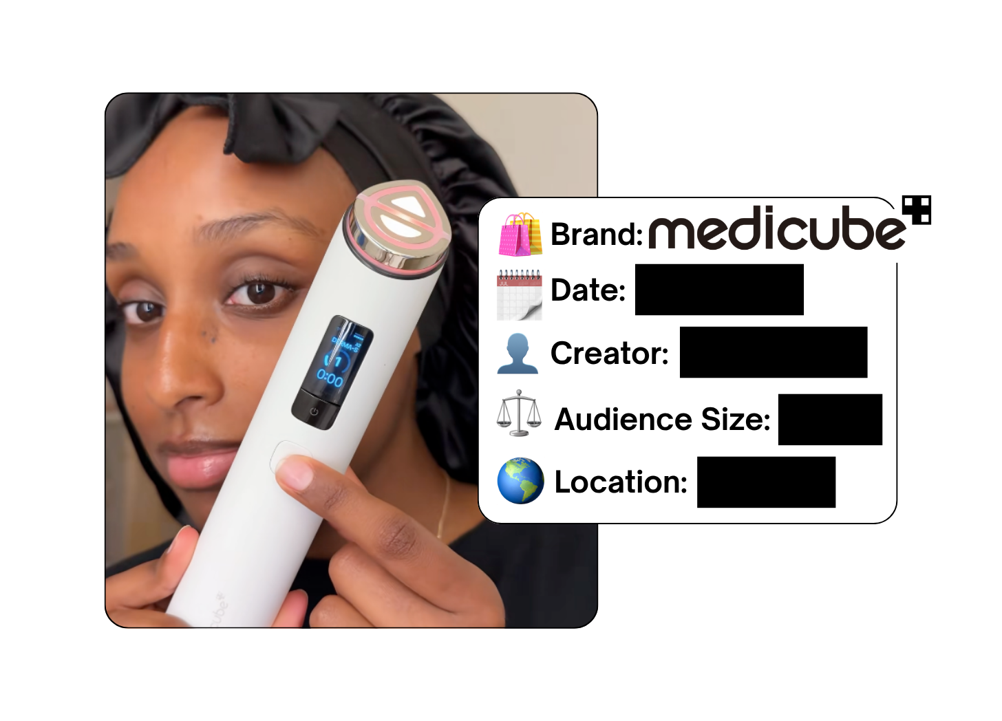 Spotted: Medicube in a new paid collab