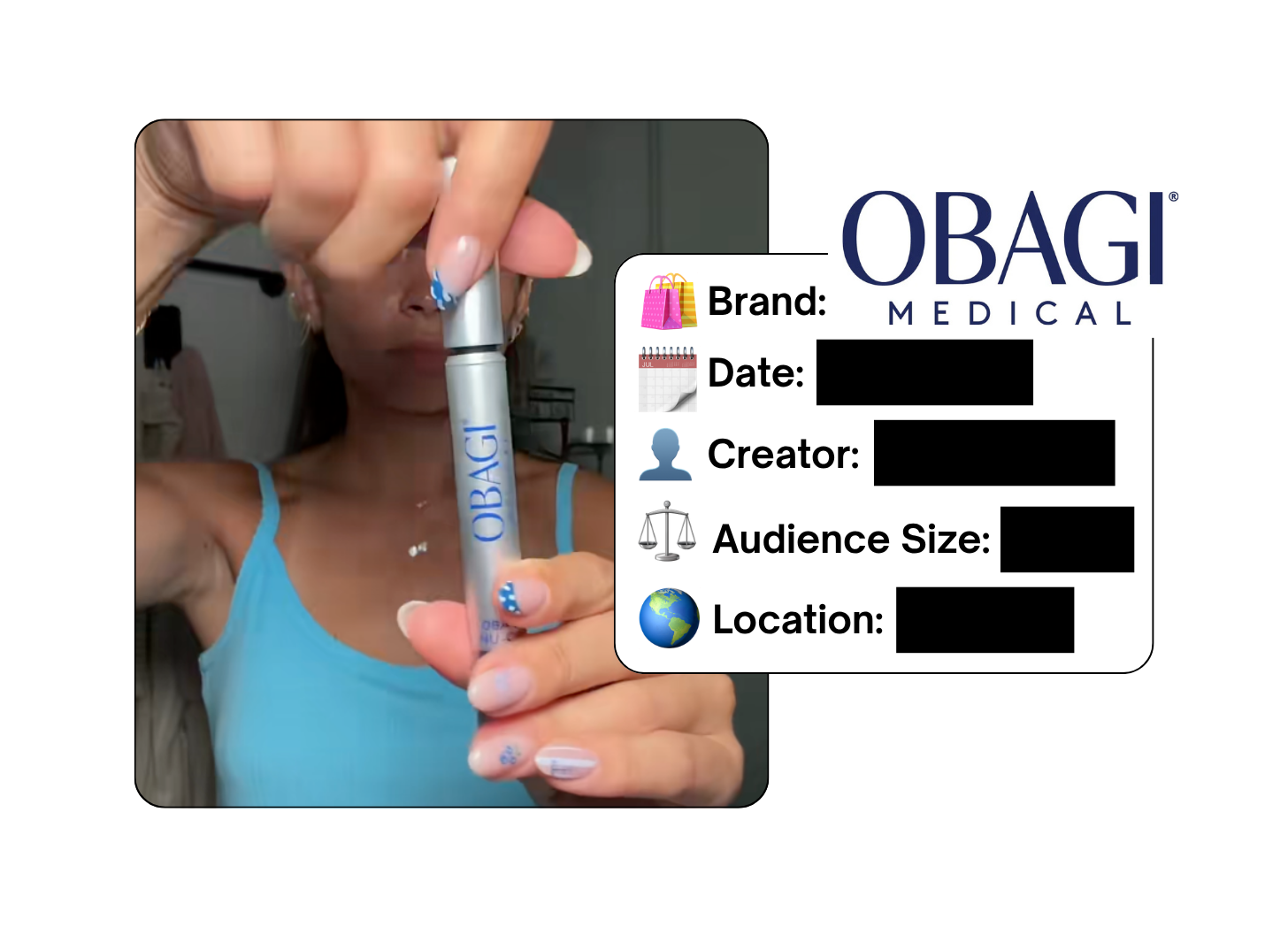 Spotted: Obagi Medical in a new paid collab