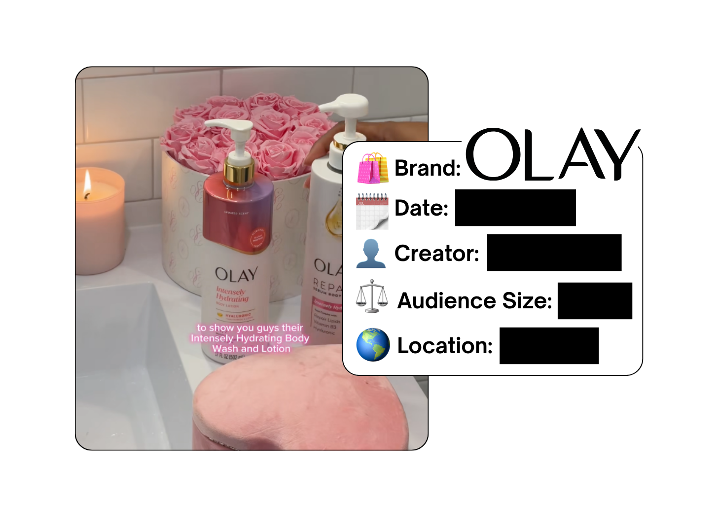 Spotted: Olay in a new paid collab
