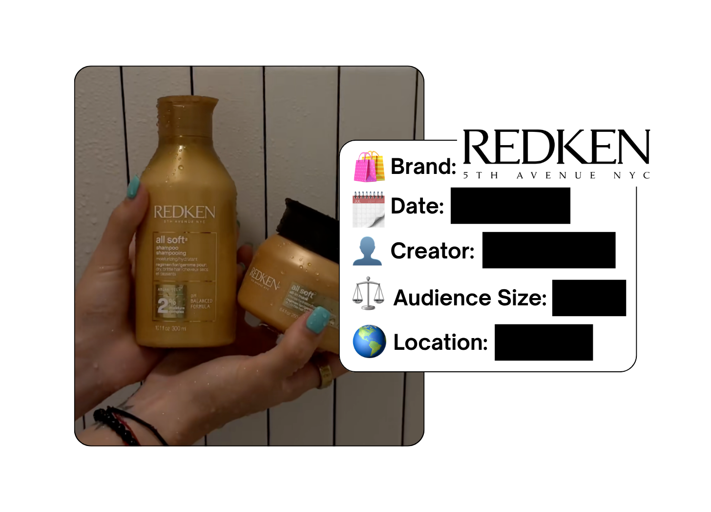 Spotted: Redken in a new paid collab