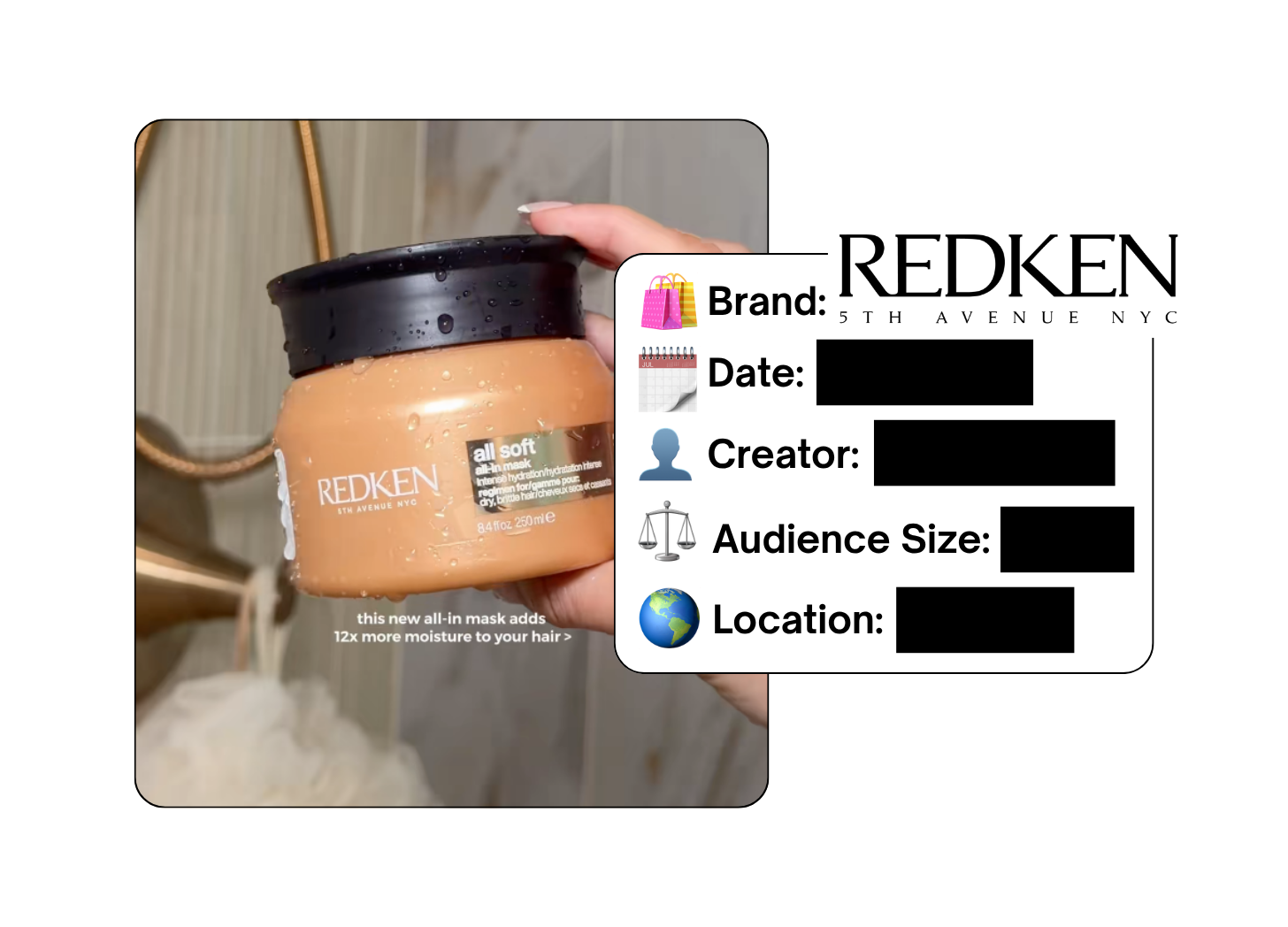 Spotted: Redken in a new paid collab