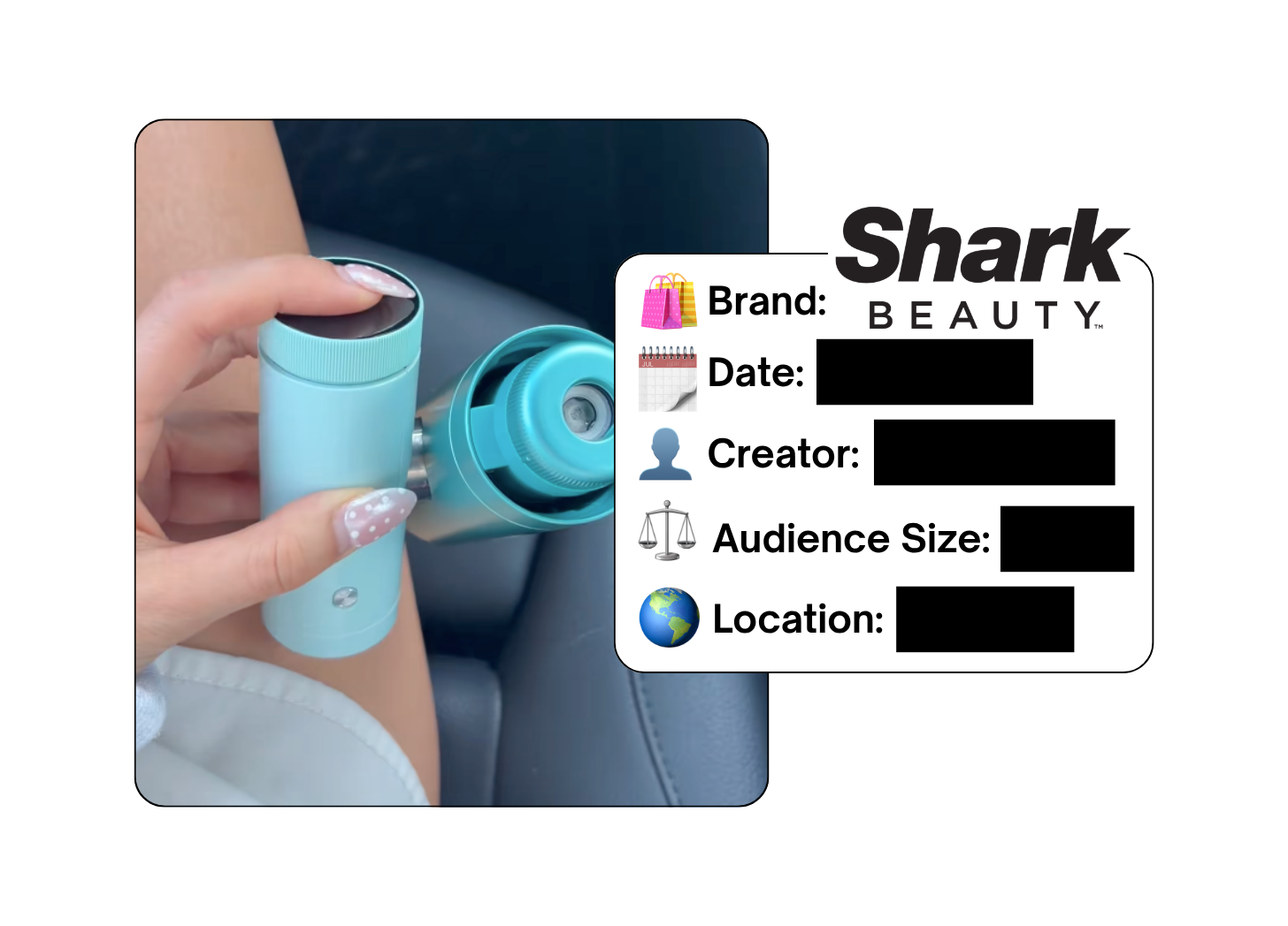 Spotted: Shark Beauty in a new paid collab