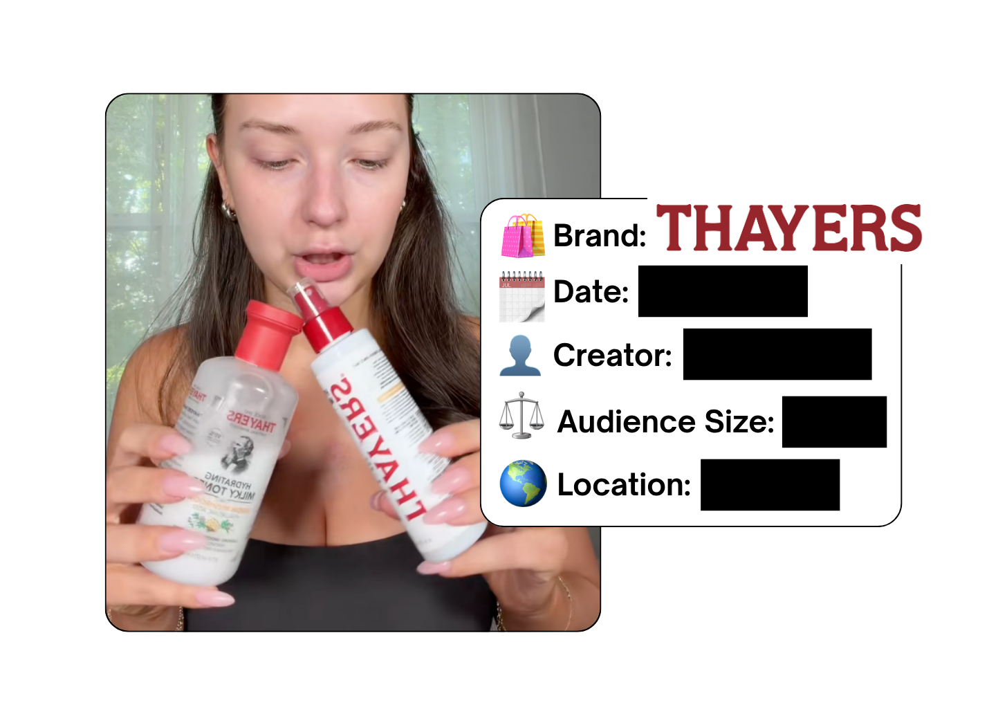 Spotted: Thayers in a new paid collab