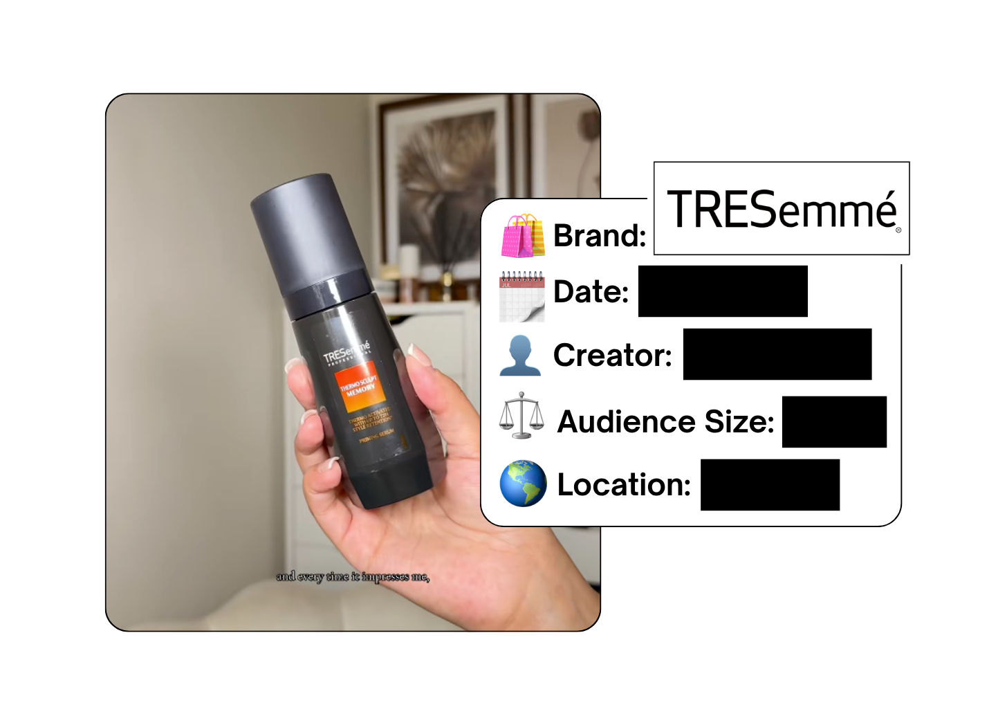 Spotted: TRESemmé in a new paid collab