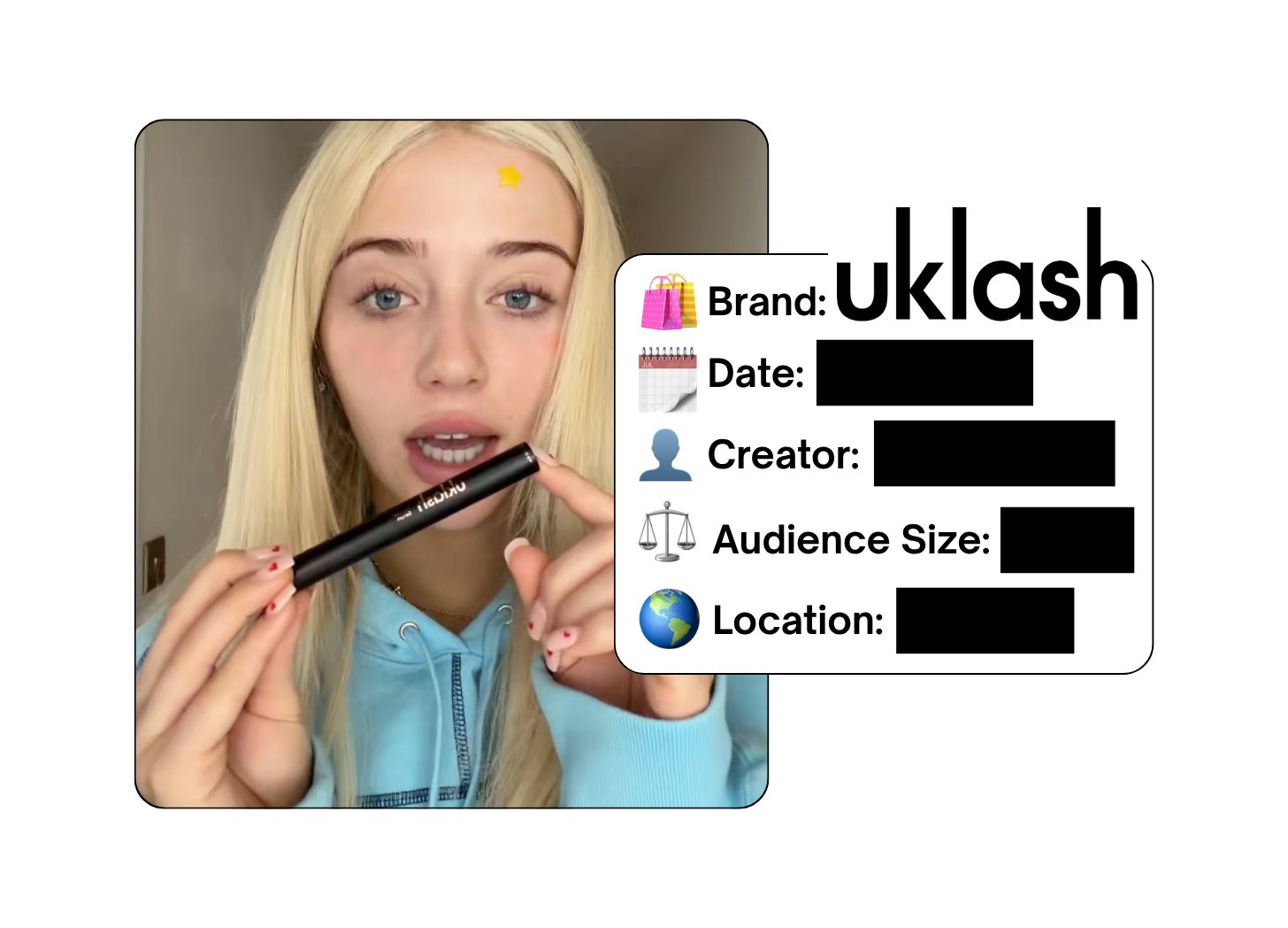 Spotted: UKLASH in a new paid collab