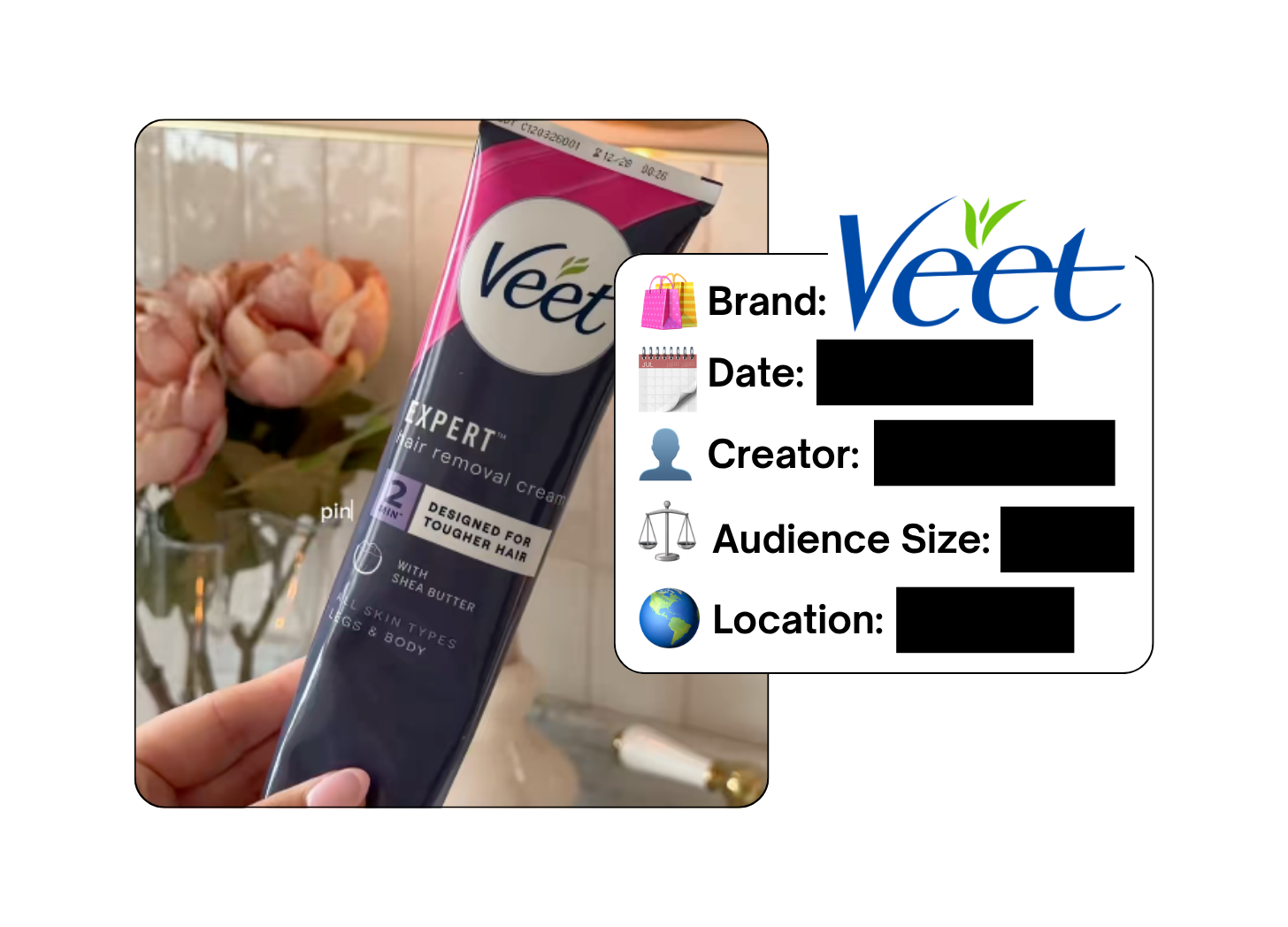 Spotted: Veet in a new paid collab