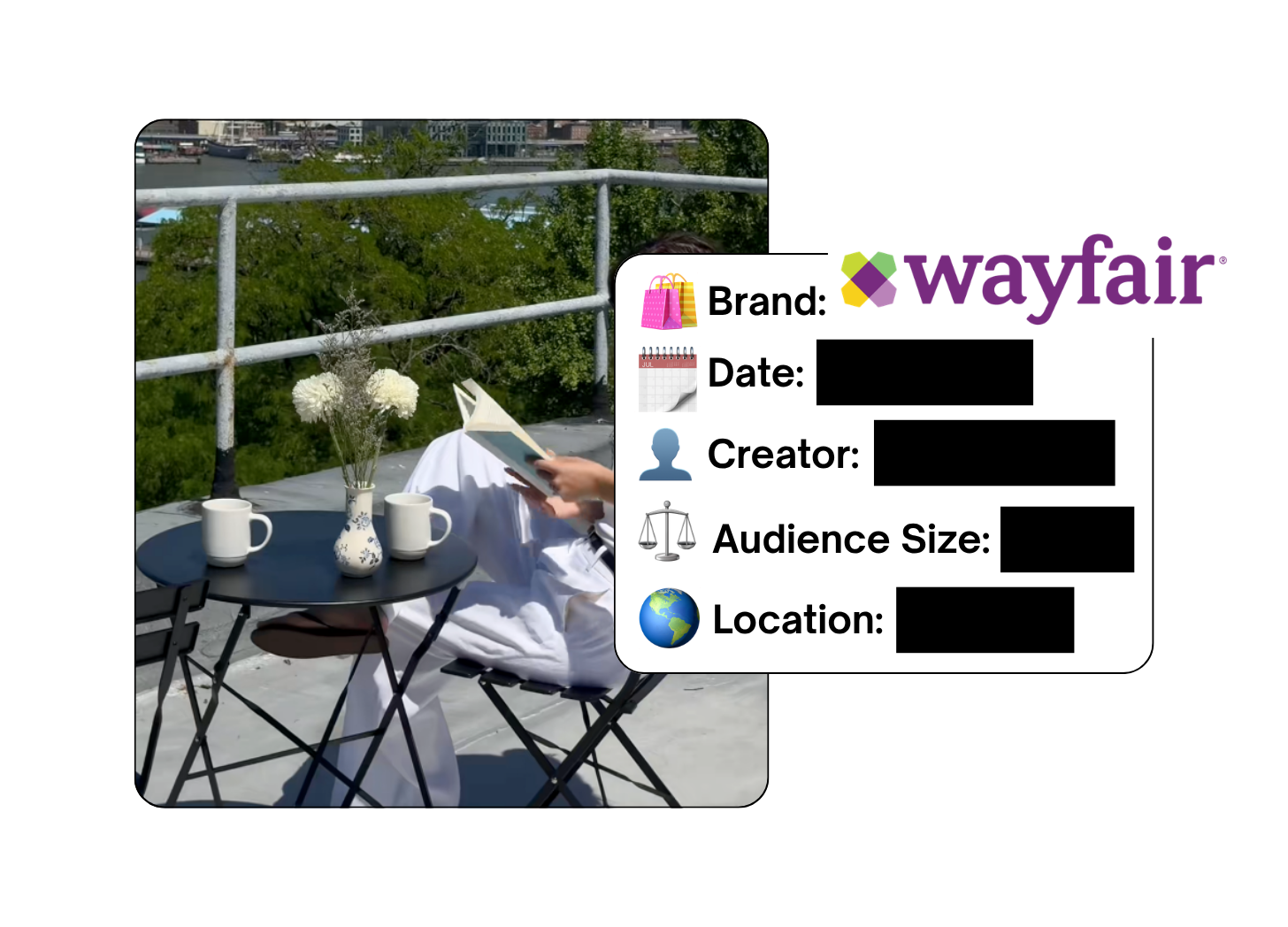 Spotted: Wayfair in a new paid collab