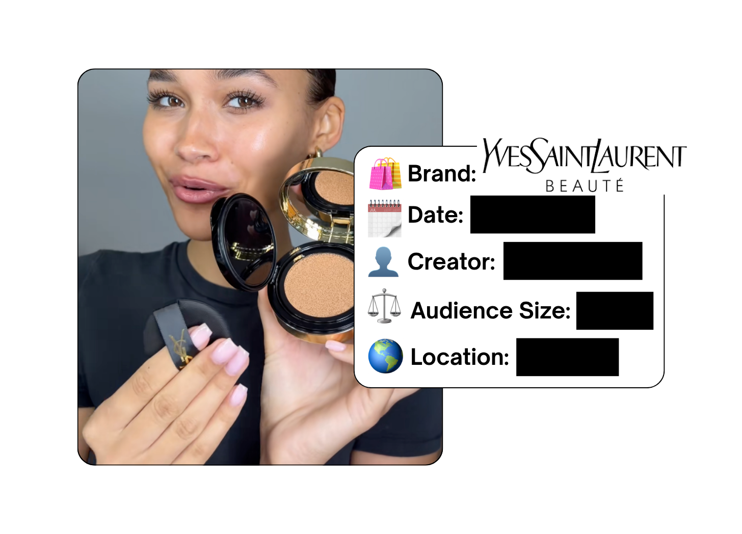 Spotted: YSL Beauty in a new paid collab