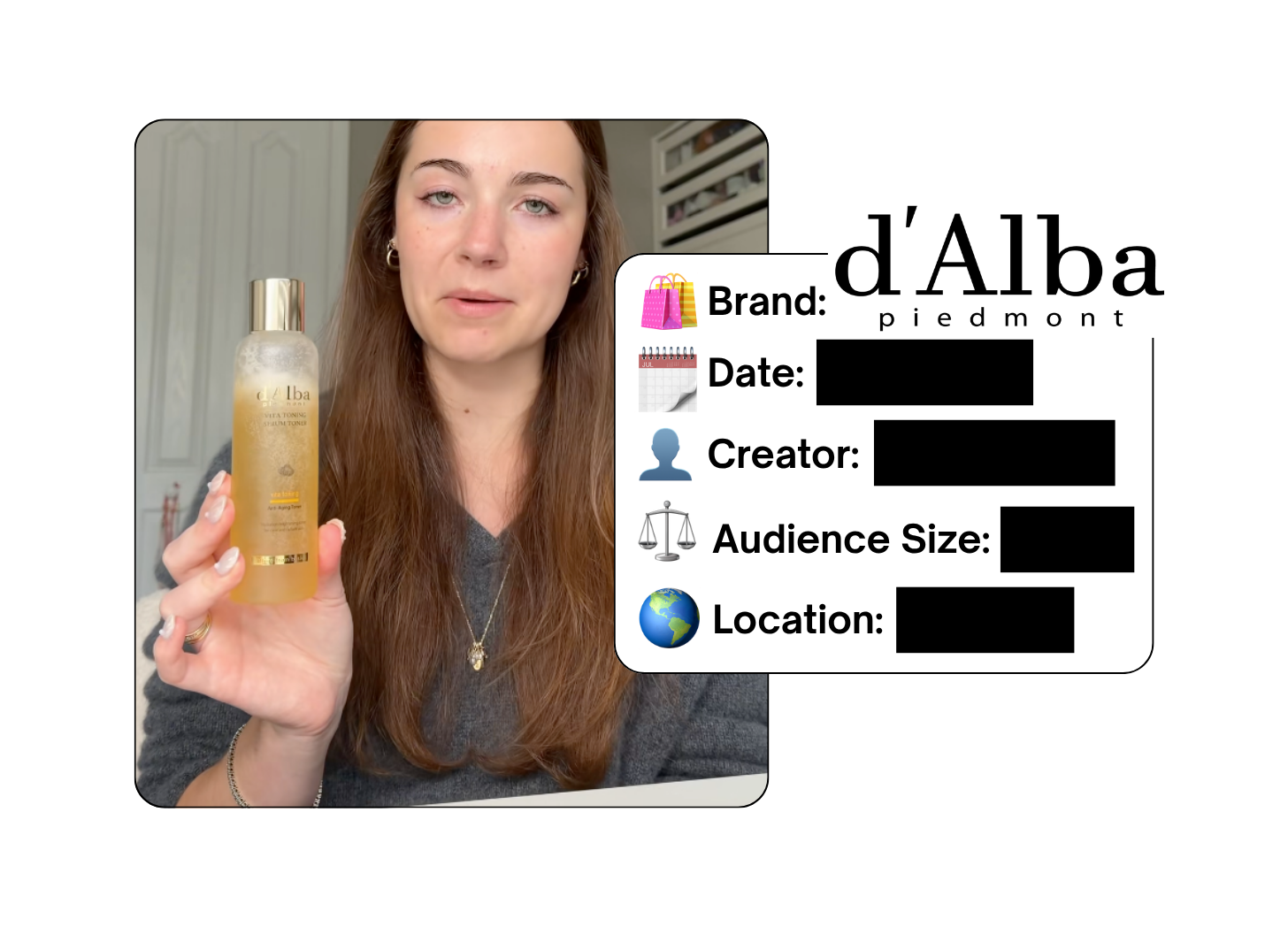 Spotted: d'Alba in a new paid collab