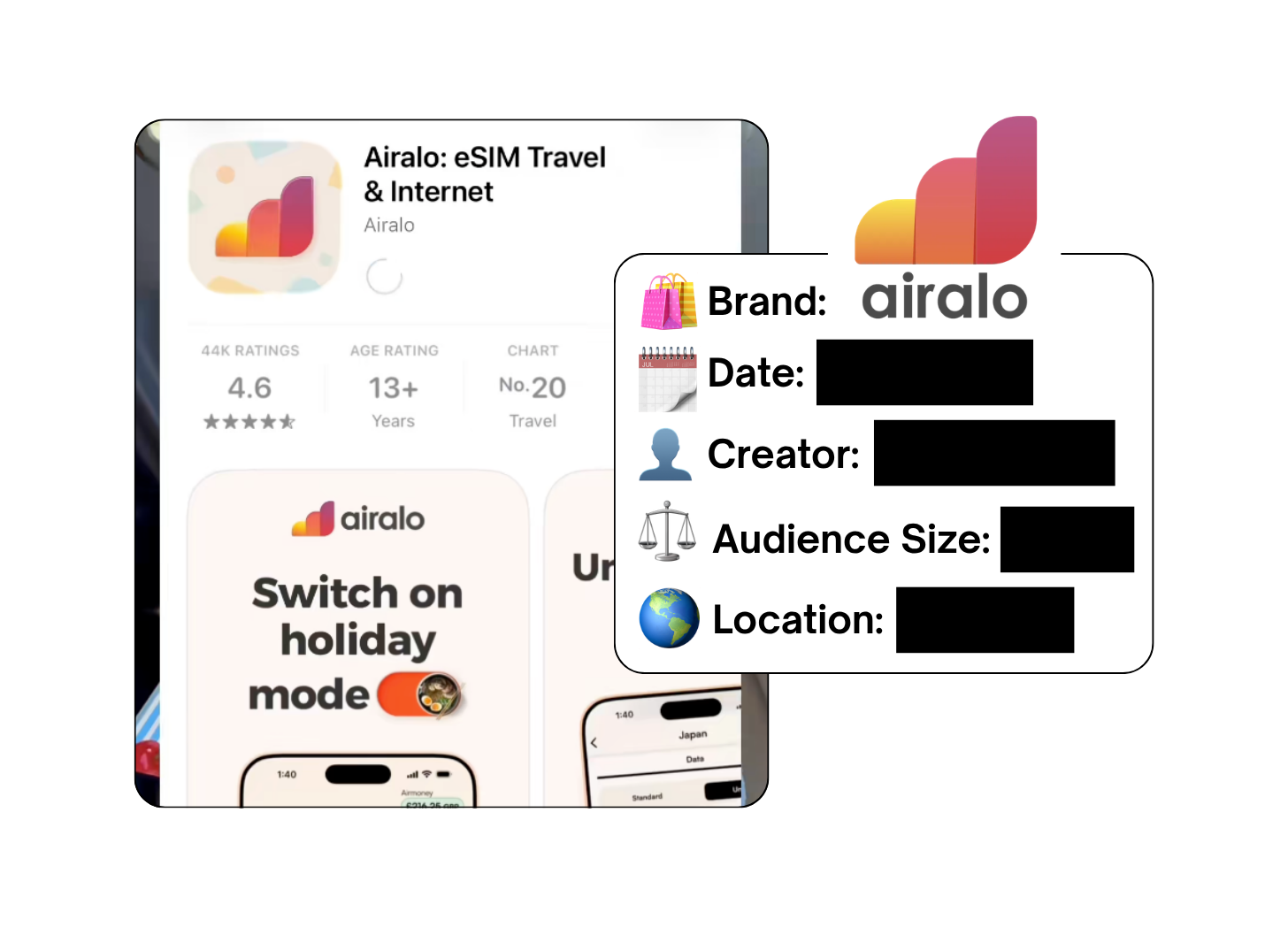 Spotted: Airalo in a new paid collab