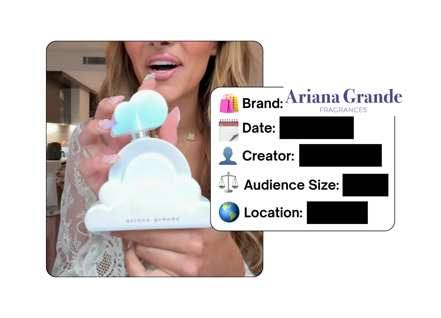 Spotted: Ariana Grande Fragrances in a new paid collab