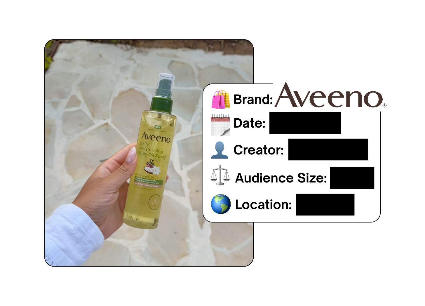 Spotted: Aveeno in a new paid collab