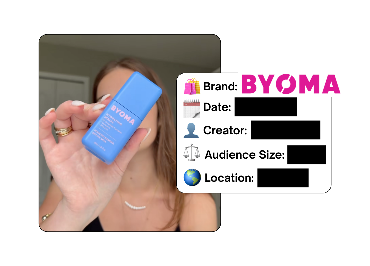Spotted: BYOMA in a new paid collab