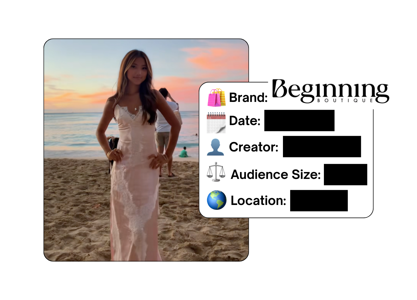 Spotted: Beginning Boutique in a new paid collab