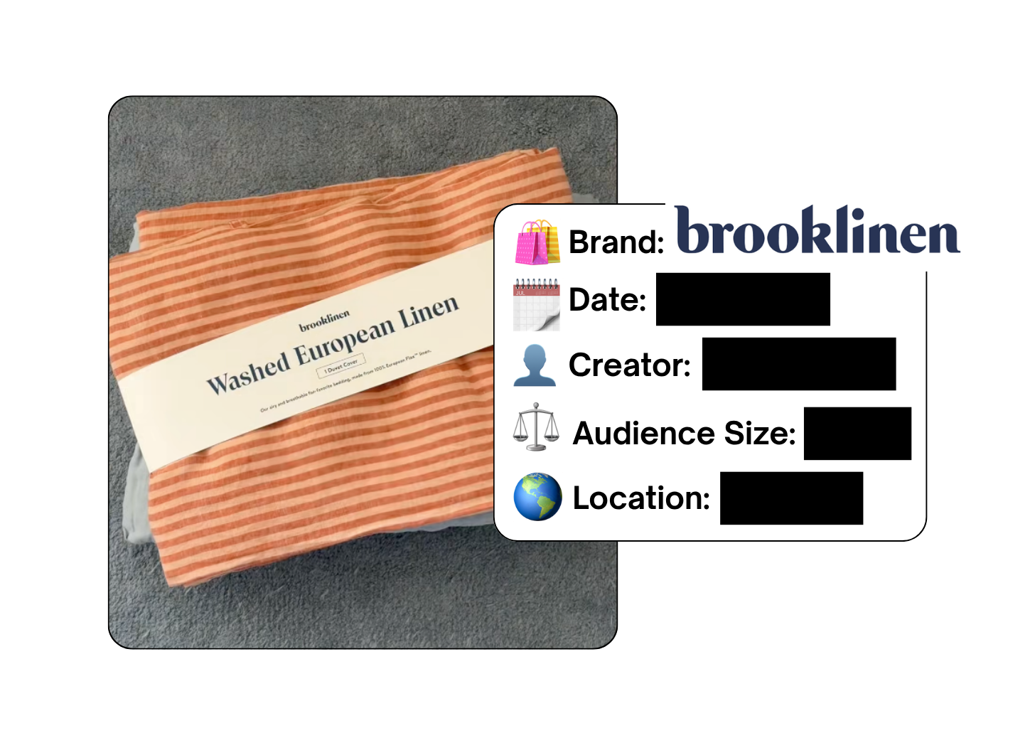 Spotted: Brooklinen in a new paid collab