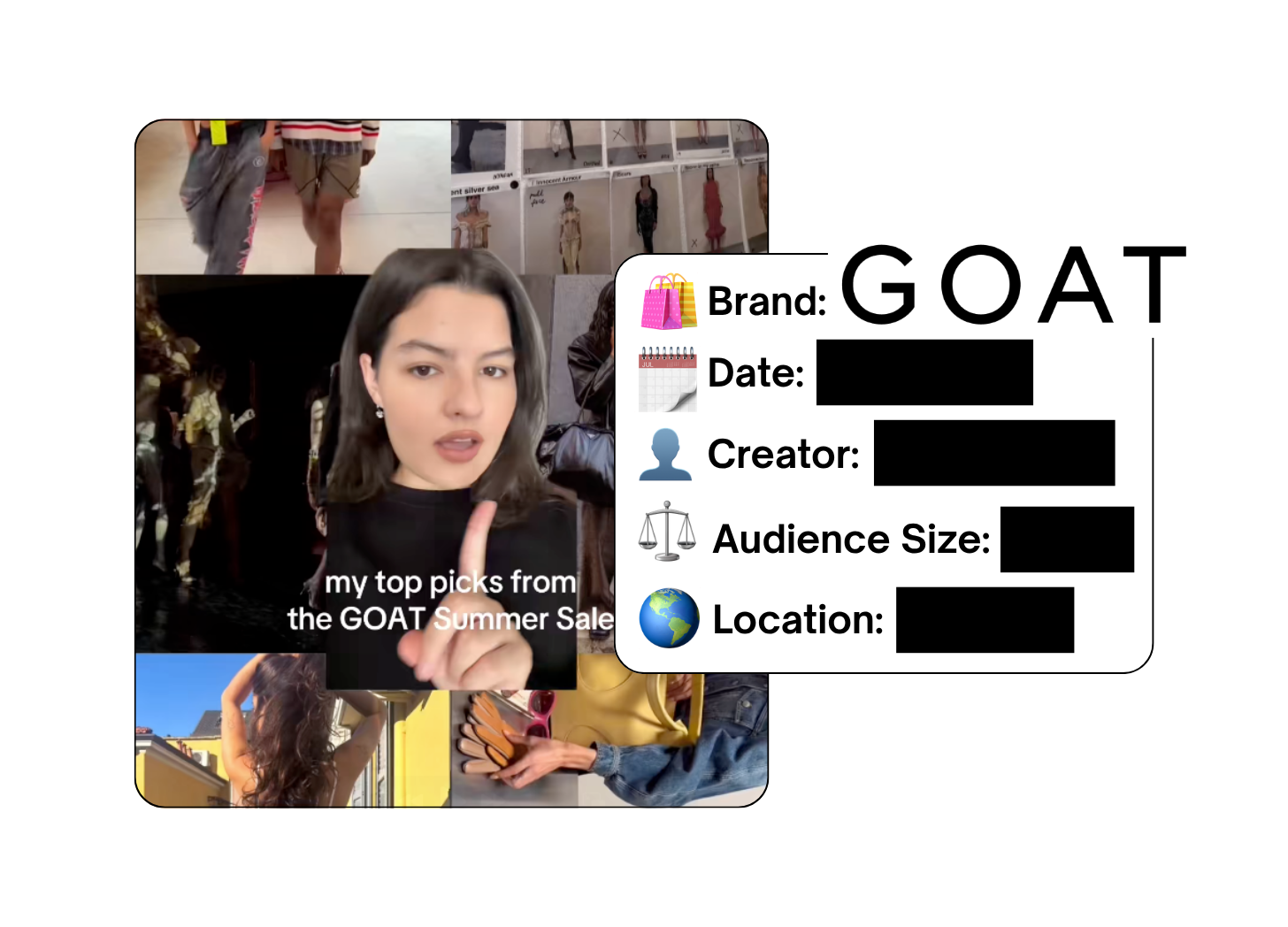 Spotted: GOAT in a new paid collab