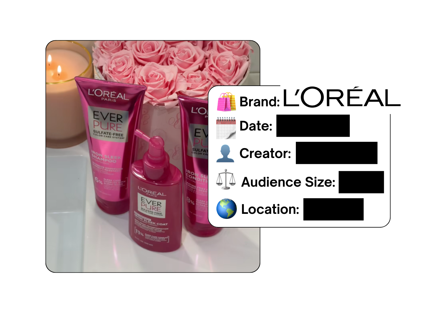 Spotted: L'Oreal in a new paid collab