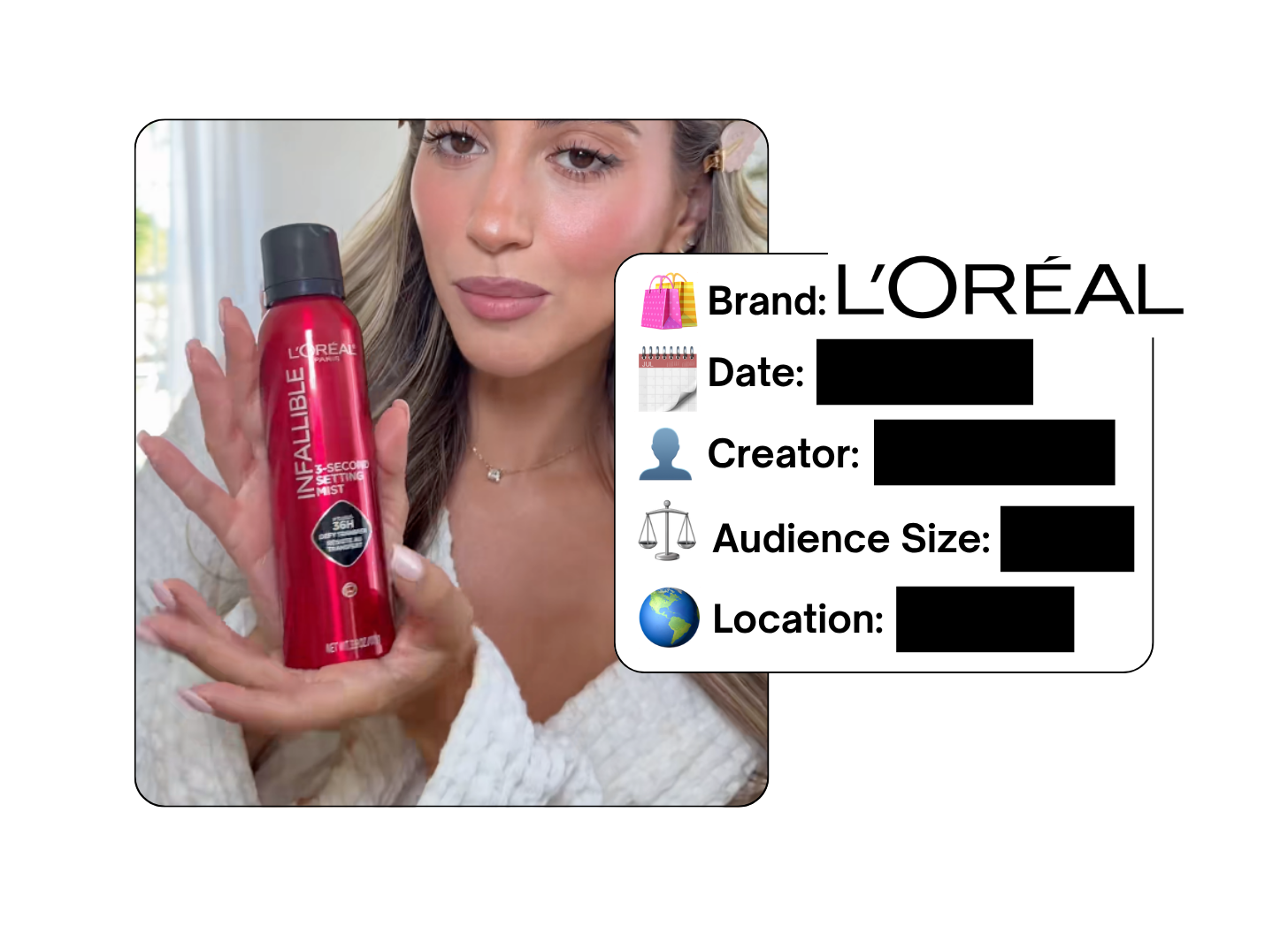 Spotted: L'Oreal in a new paid collab