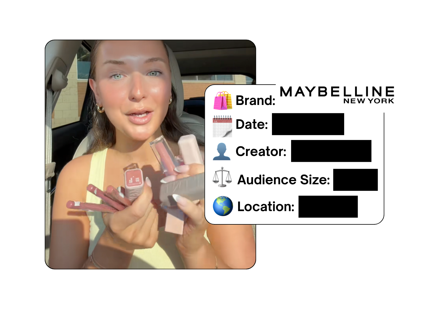 Spotted: Maybelline in a new paid collab