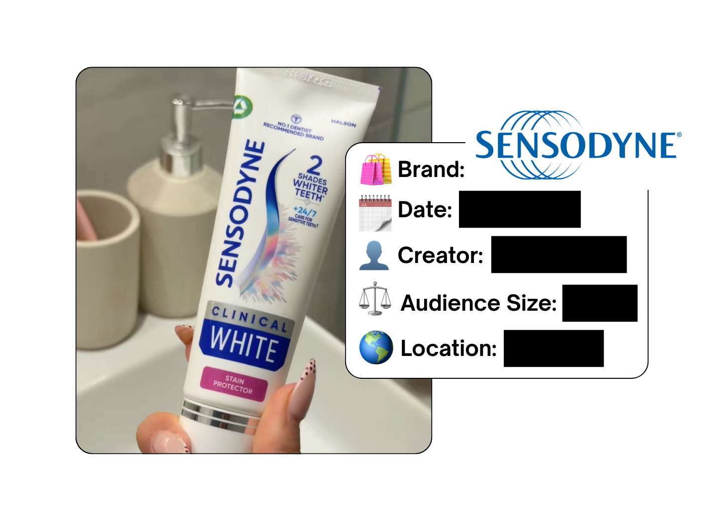 Spotted: Sensodyne in a new paid collab